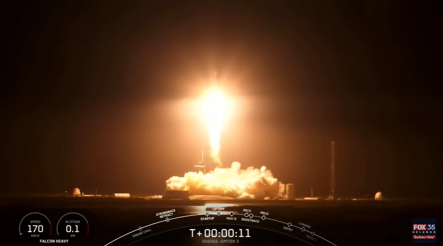SpaceX вивела на орбіту найбільший у світі комерційний супутник