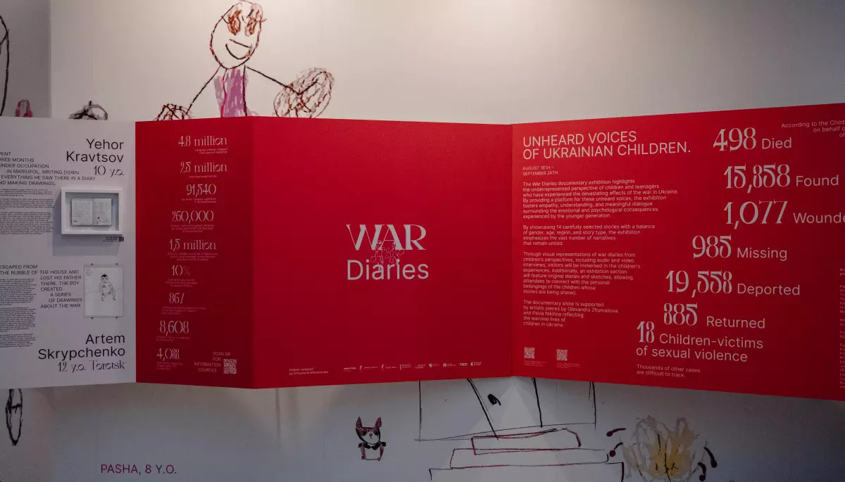 У Києві покажуть виставку «Щоденники війни: непочуті голоси українських дітей»