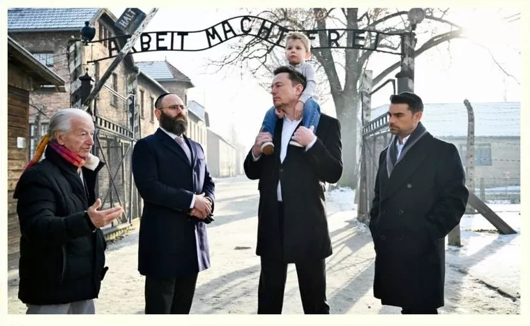 Ілон Маск у Польщі відвідав Освенцим