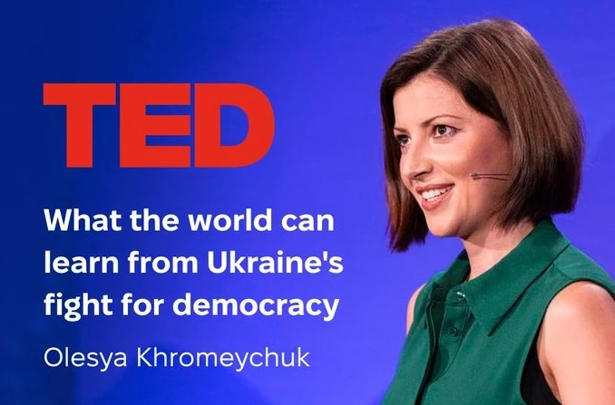 Історикиня Олеся Хромейчук прочитала лекцію про українські уроки демократії для TED