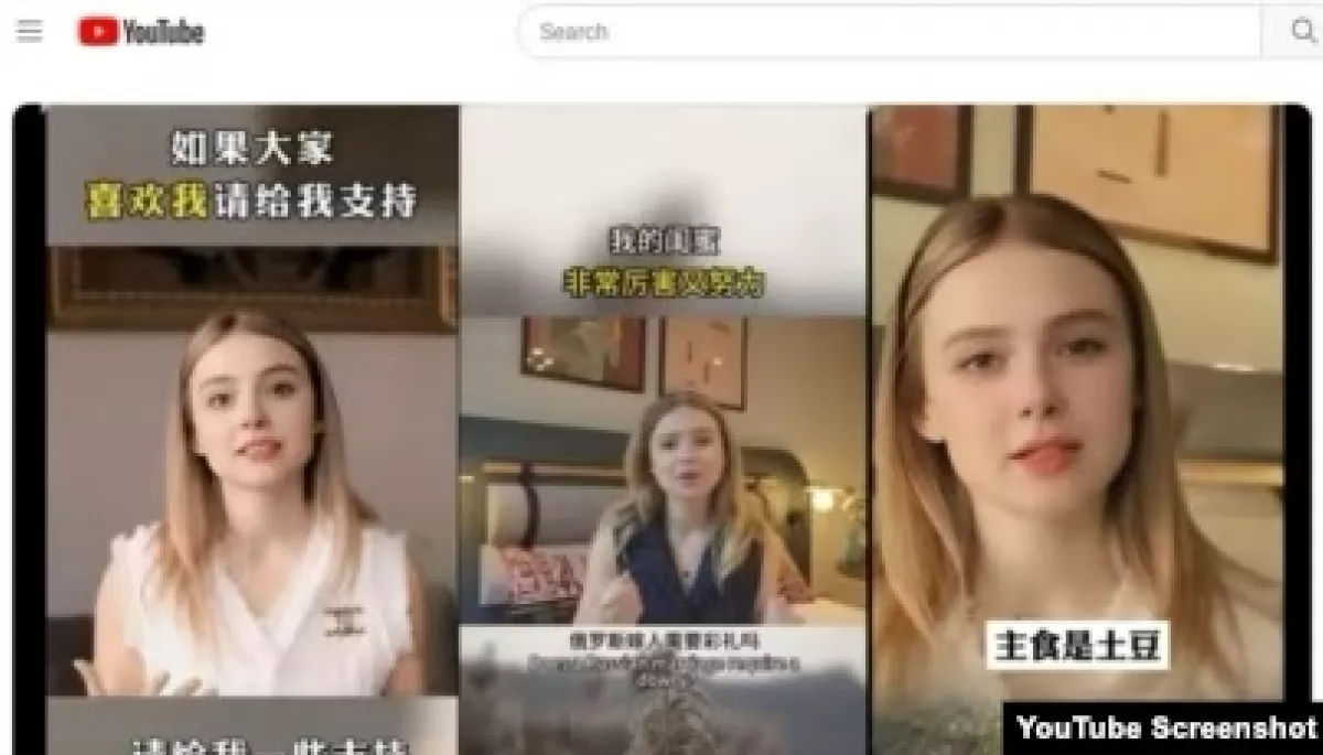 Українка виявила в китайських соцмережах свій клон, генерований ШІ, який видає себе за «російську красуню» і розповідає про любов до Китаю
