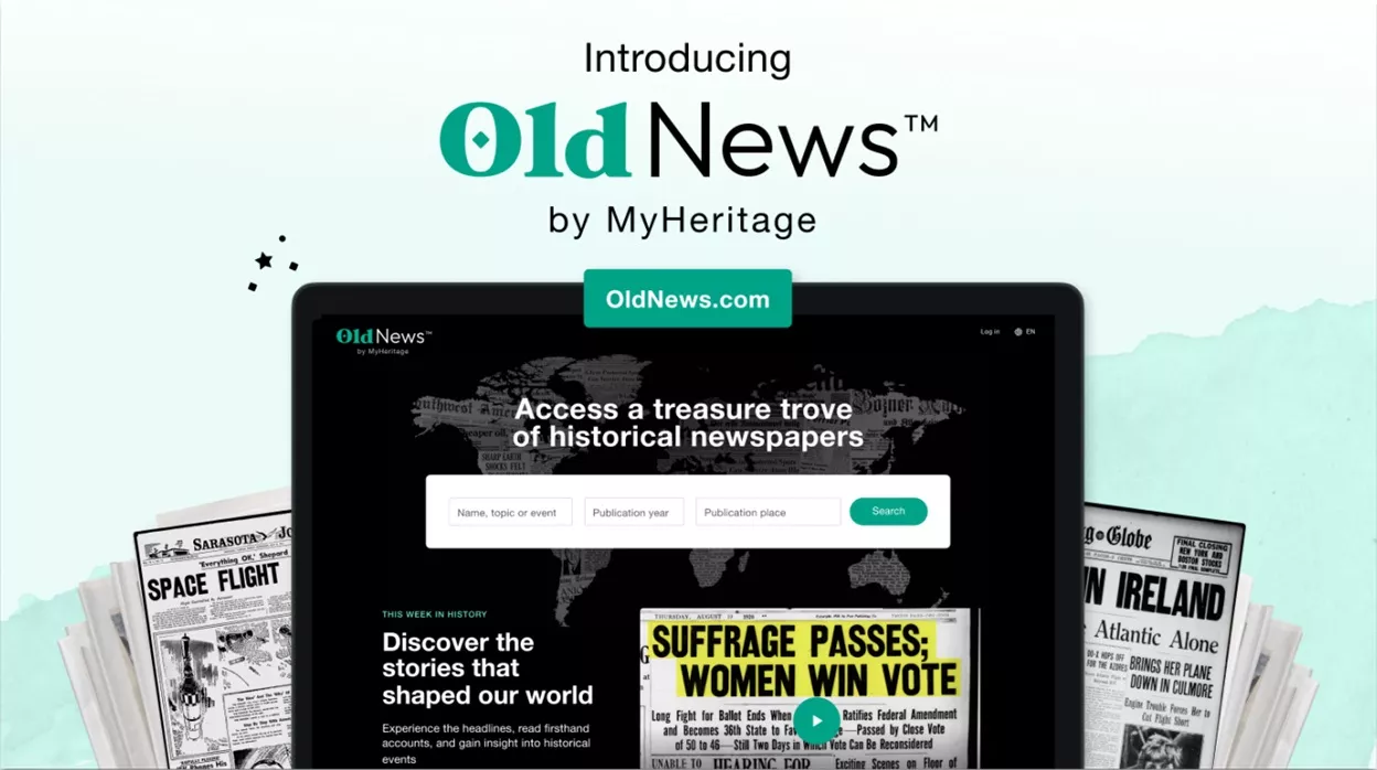 MyHeritage запустив сайт OldNews, що надає доступ до історичних газет
