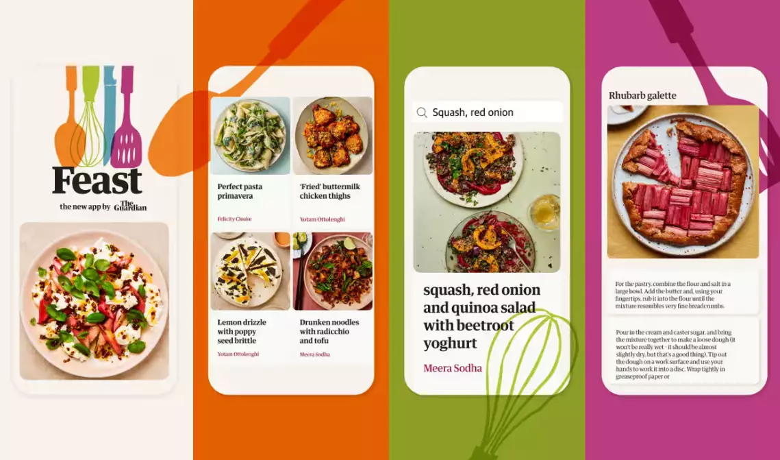Видання The Guardian створило власний мобільний застосунок з рецептами