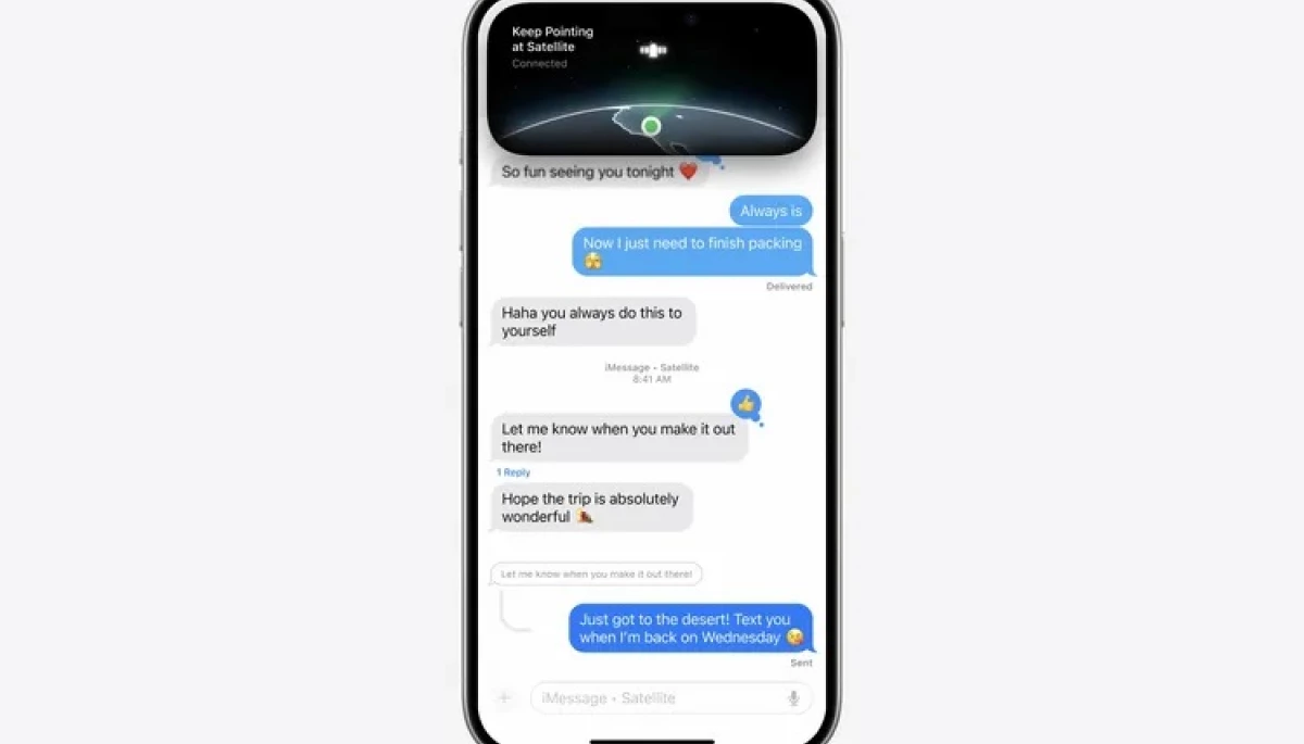 Apple реалізувала обмін повідомленнями через супутниковий зв’язок