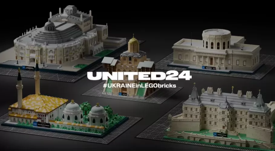 United24 спільно з Lego Creators зібрали понад 500 тисяч доларів на відбудову України