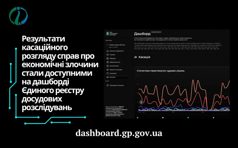 На дашборді ЄРДР почали оприлюднювати результати касаційного розгляду справ про економічні злочини