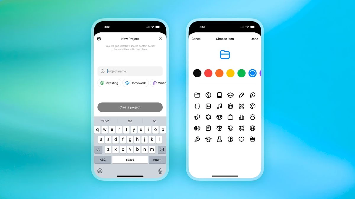 OpenAI відкрила функцію Projects для всіх користувачів ChatGPT