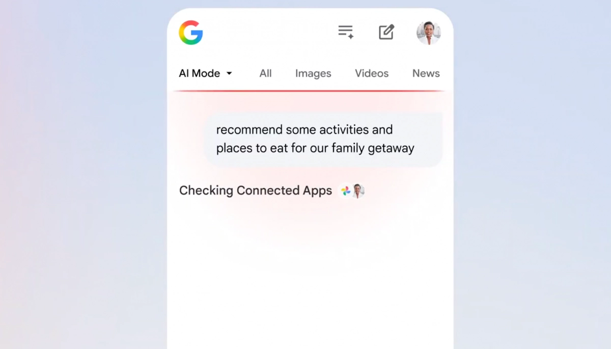 AI Mode в пошуку Google зможе враховувати дані з інших додатків користувача AI Mode в пошуку Google зможе враховувати дані з інших додатків користувача