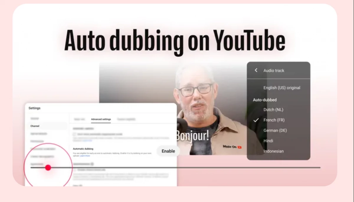 Ютуб розширив функцію автоматичного дубляжу по всьому світу
