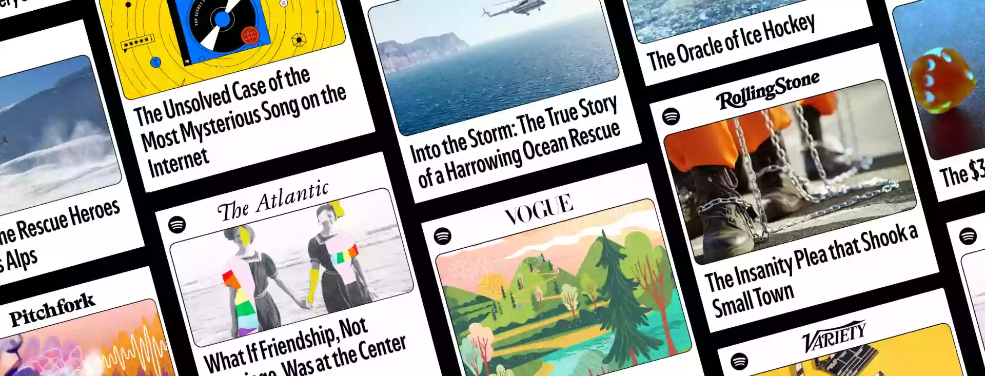 Spotify запустив аудіоверсії статей Rolling Stone, The Atlantic та Vogue